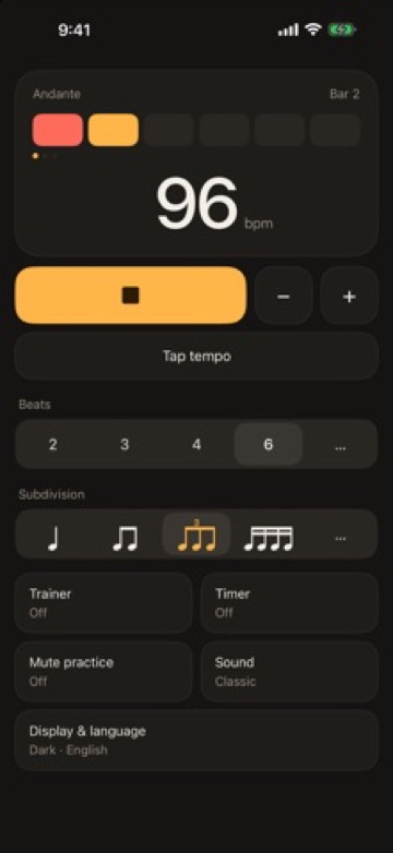 Metronome - Tempo Trainer screen 4